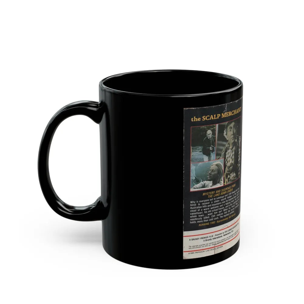 THE SCALP MERCHANT PARAGON VIDEO PRODUCTIONS (VHS COVER) - Black Coffee Mug-Go Mug Yourself