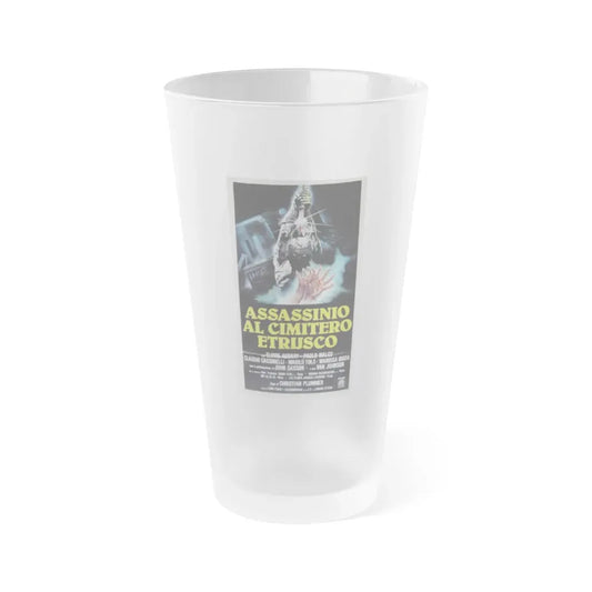 THE SCORPION WITH TWO TAILS 1982 Movie Poster - Frosted Pint Glass 16oz Default Title - Go Mug Yourself