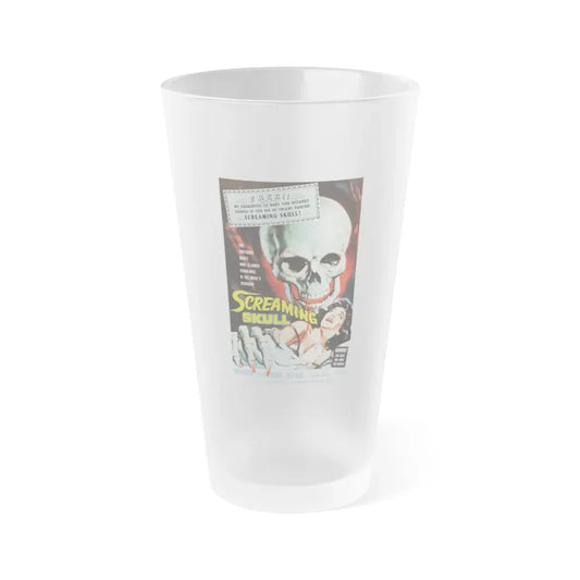 THE SCREAMING SKULL 1958 Movie Poster - Frosted Pint Glass 16oz Default Title - Go Mug Yourself