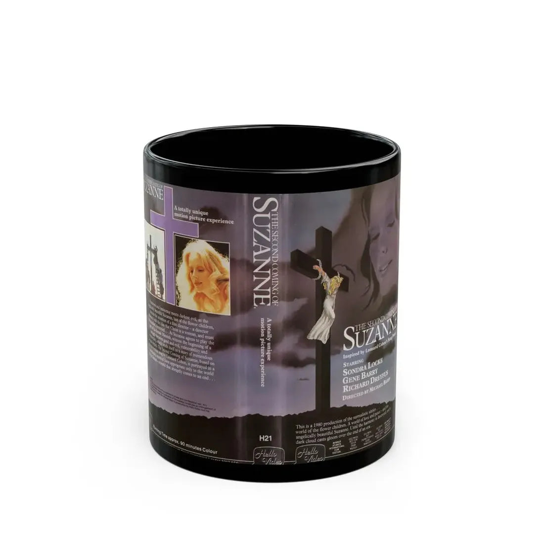 THE SECOND COMING OF SUZANNE (VHS COVER) - Black Coffee Mug 11oz - Go Mug Yourself