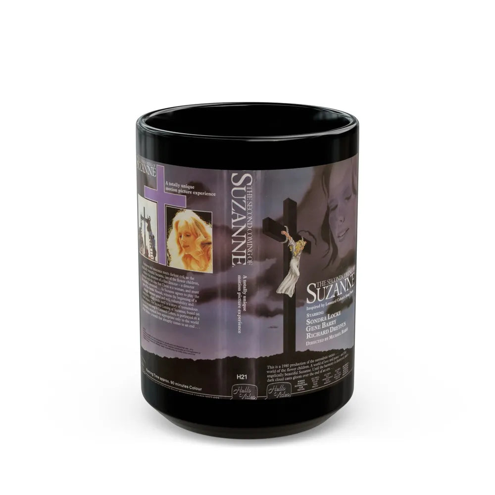 THE SECOND COMING OF SUZANNE (VHS COVER) - Black Coffee Mug-15oz-Go Mug Yourself