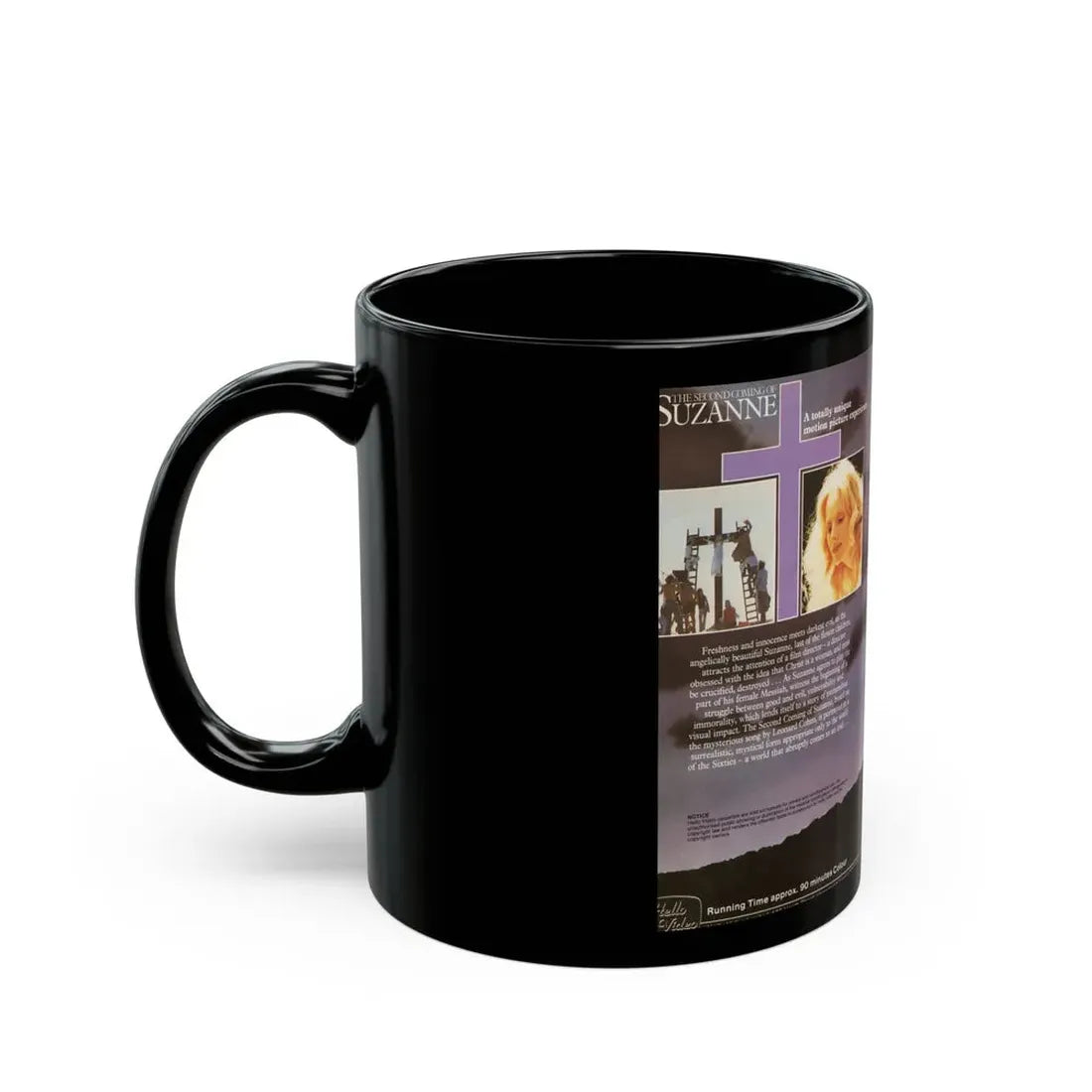 THE SECOND COMING OF SUZANNE (VHS COVER) - Black Coffee Mug - Go Mug Yourself