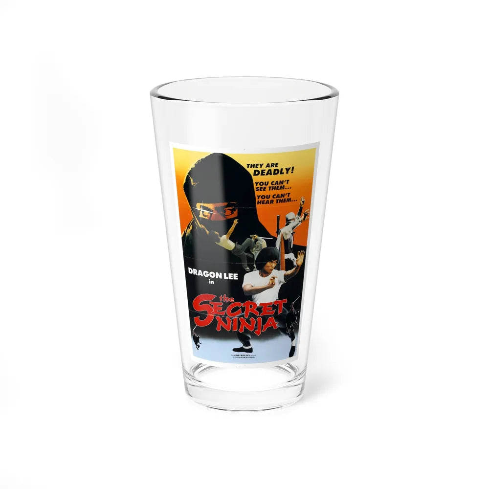 THE SECRET NINJA 1984 Movie Poster - Pint Glass 16oz-16oz-Go Mug Yourself