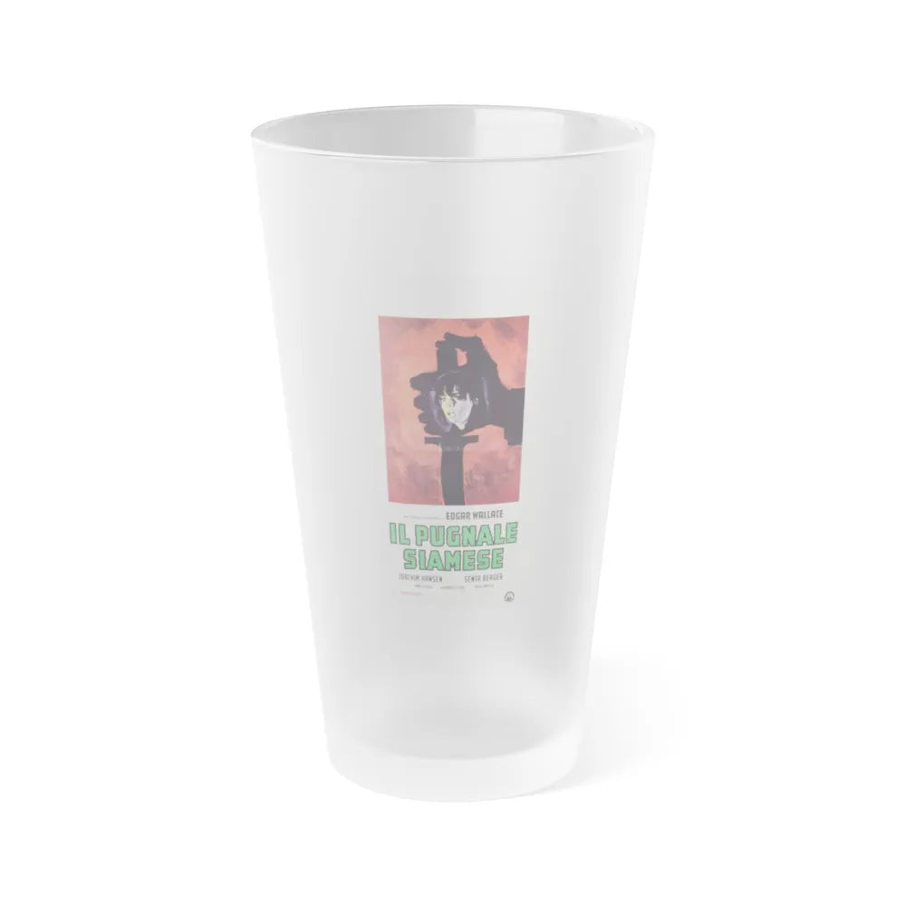 THE SECRET OF THE BLACK TRUNK 1962 Movie Poster - Frosted Pint Glass 16oz-Go Mug Yourself