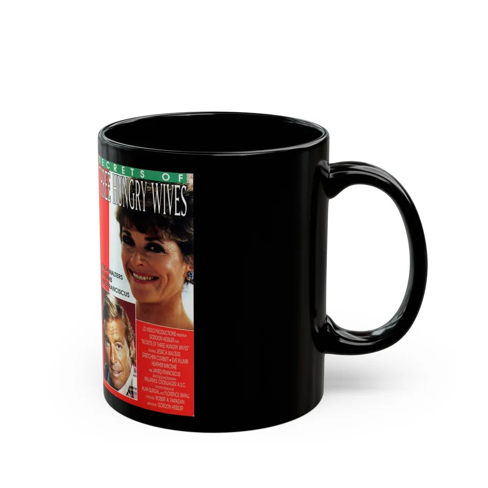 THE SECRET OF THREE HUNGRY WIVES (VHS COVER) - Black Coffee Mug-Go Mug Yourself