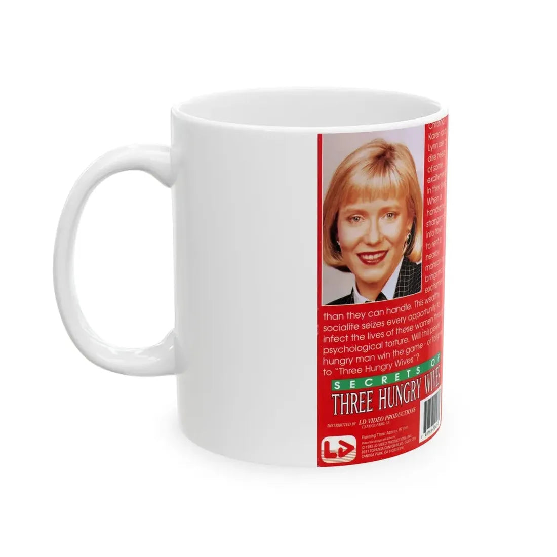 THE SECRET OF THREE HUNGRY WIVES (VHS COVER) - White Coffee Mug - Go Mug Yourself