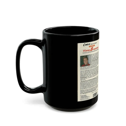 THE SECRETS OF WINNING THE SWEEPSTAKES (VHS COVER) - Black Coffee Mug - Go Mug Yourself