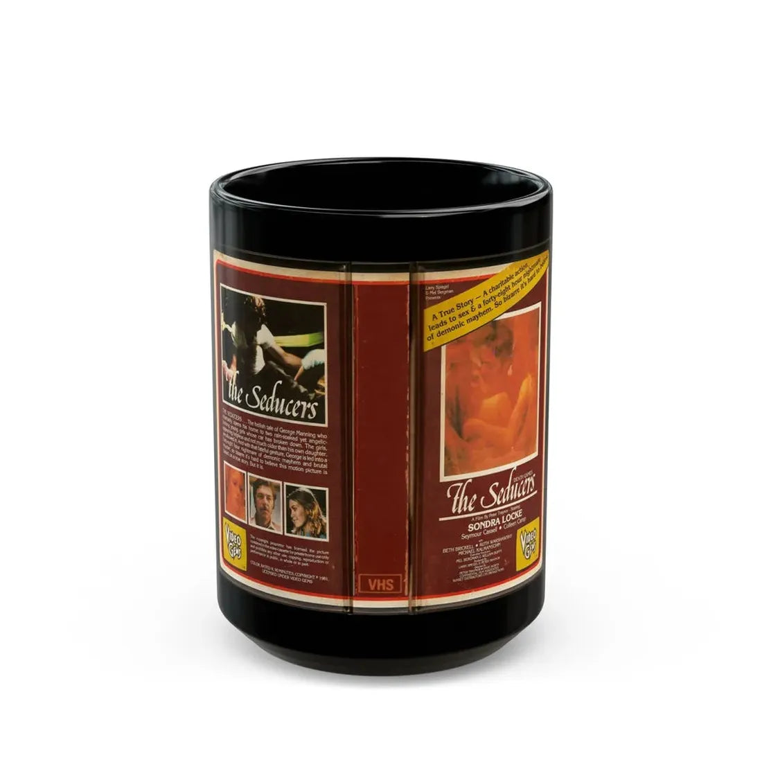 THE SEDUCERS (VHS COVER) - Black Coffee Mug 15oz - Go Mug Yourself