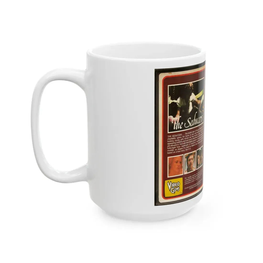 THE SEDUCERS (VHS COVER) - White Coffee Mug - Go Mug Yourself