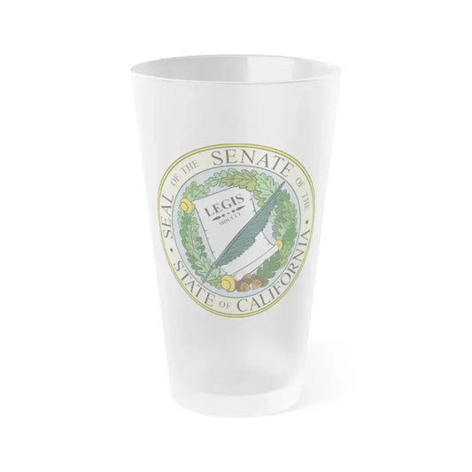 The Senate Of The State Of California - Frosted Pint Glass 16oz 16oz Frosted - Go Mug Yourself