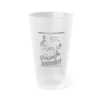 THE SENSUALIST 1966 Movie Poster - Frosted Pint Glass 16oz Default Title - Go Mug Yourself