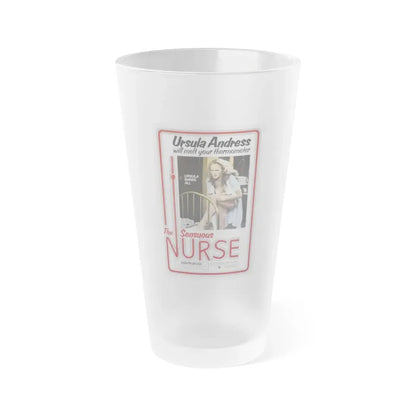 THE SENSUOUS NURSE 1975 Movie Poster - Frosted Pint Glass 16oz Default Title - Go Mug Yourself