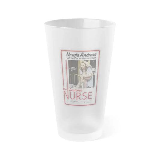 THE SENSUOUS NURSE 1975 Movie Poster - Frosted Pint Glass 16oz Default Title - Go Mug Yourself