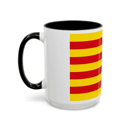 The Senyera the Flag of Catalonia Spain - Accent Coffee Mug - Go Mug Yourself
