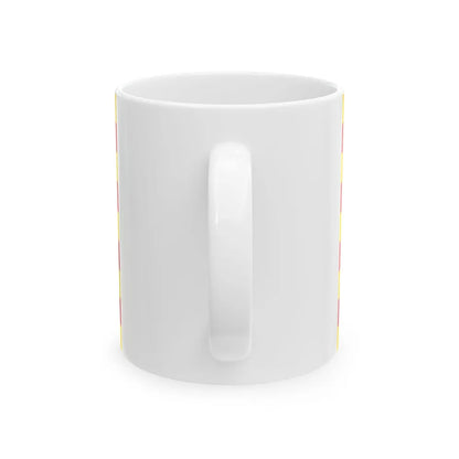 The Senyera the Flag of Catalonia Spain - White Coffee Mug - Go Mug Yourself