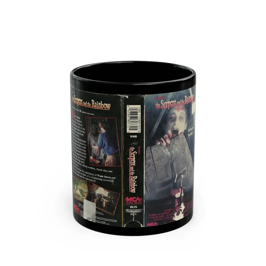 THE SERPENT AND THE RAINBOW (VHS COVER) - Black Coffee Mug 11oz - Go Mug Yourself