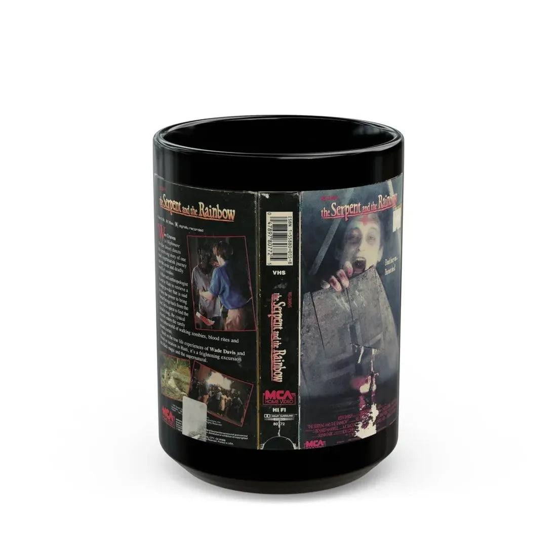 THE SERPENT AND THE RAINBOW (VHS COVER) - Black Coffee Mug 15oz - Go Mug Yourself