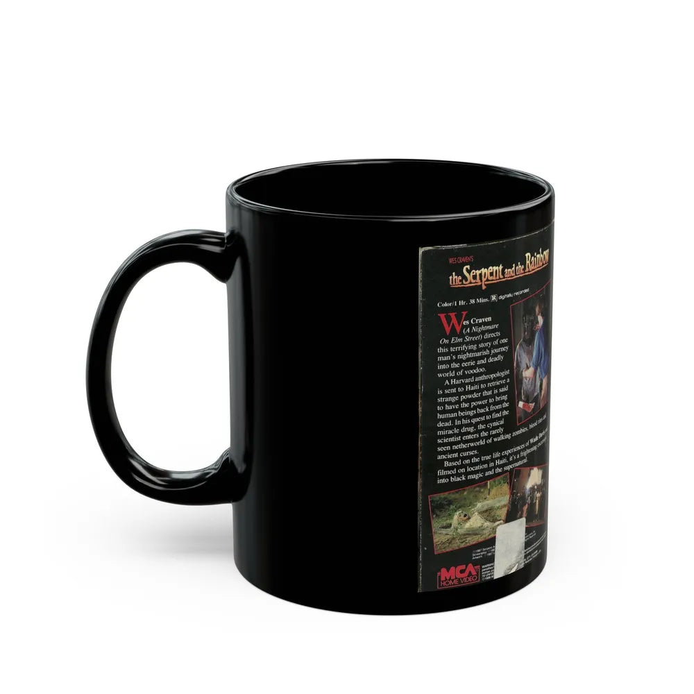 THE SERPENT AND THE RAINBOW (VHS COVER) - Black Coffee Mug-Go Mug Yourself