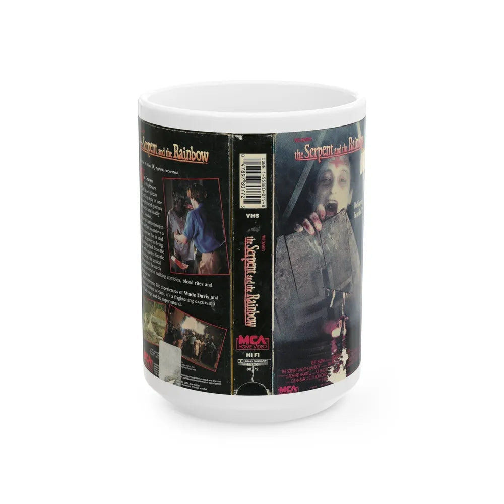 THE SERPENT AND THE RAINBOW (VHS COVER) - White Coffee Mug-15oz-Go Mug Yourself