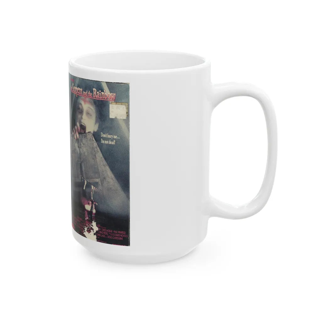 THE SERPENT AND THE RAINBOW (VHS COVER) - White Coffee Mug-Go Mug Yourself