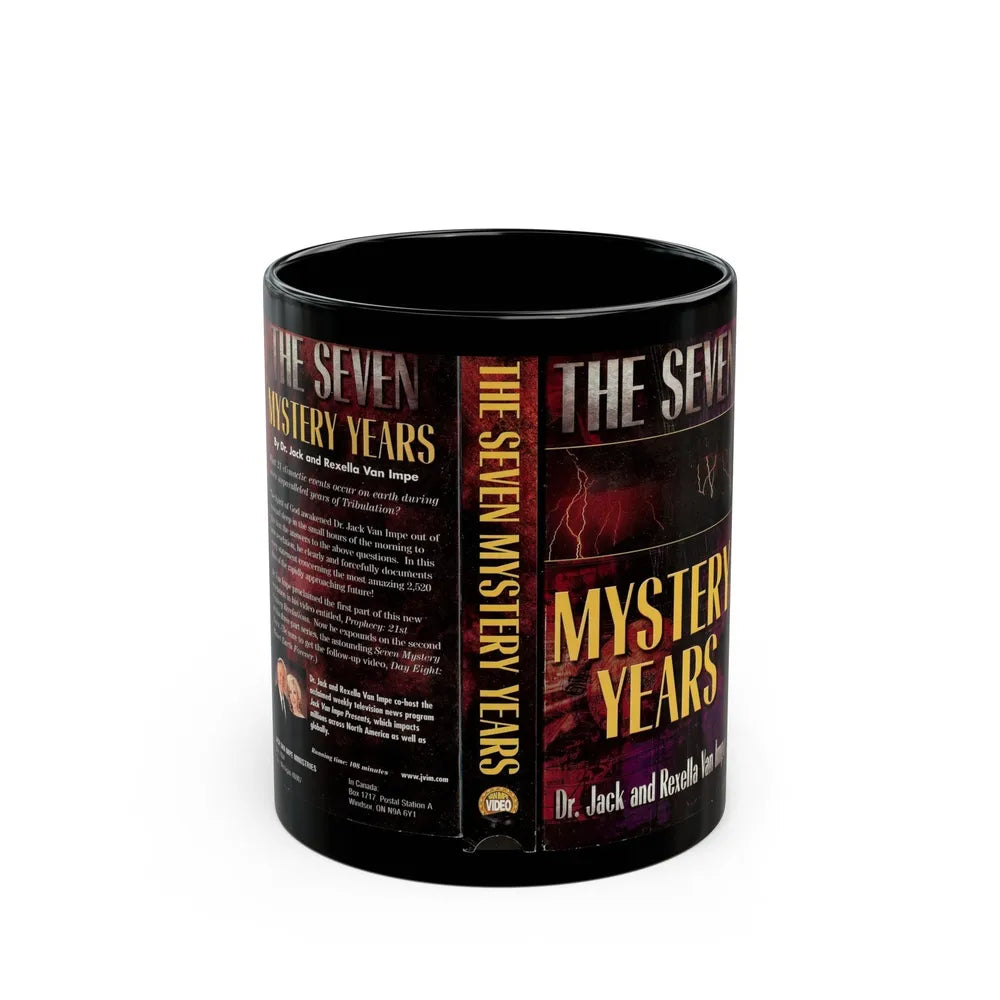 THE SEVEN MYSTERY YEARS (VHS COVER) - Black Coffee Mug-11oz-Go Mug Yourself