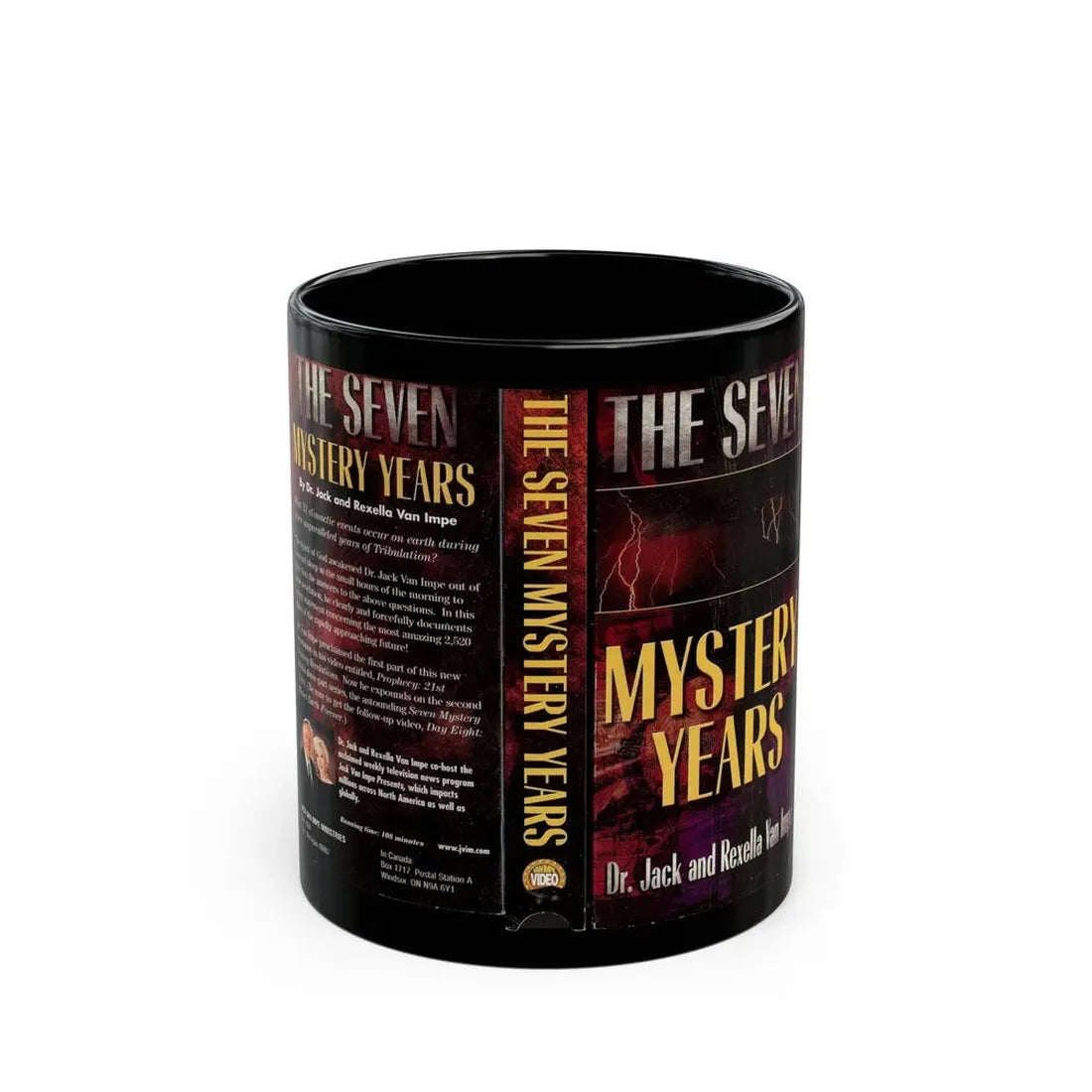 THE SEVEN MYSTERY YEARS (VHS COVER) - Black Coffee Mug 11oz - Go Mug Yourself