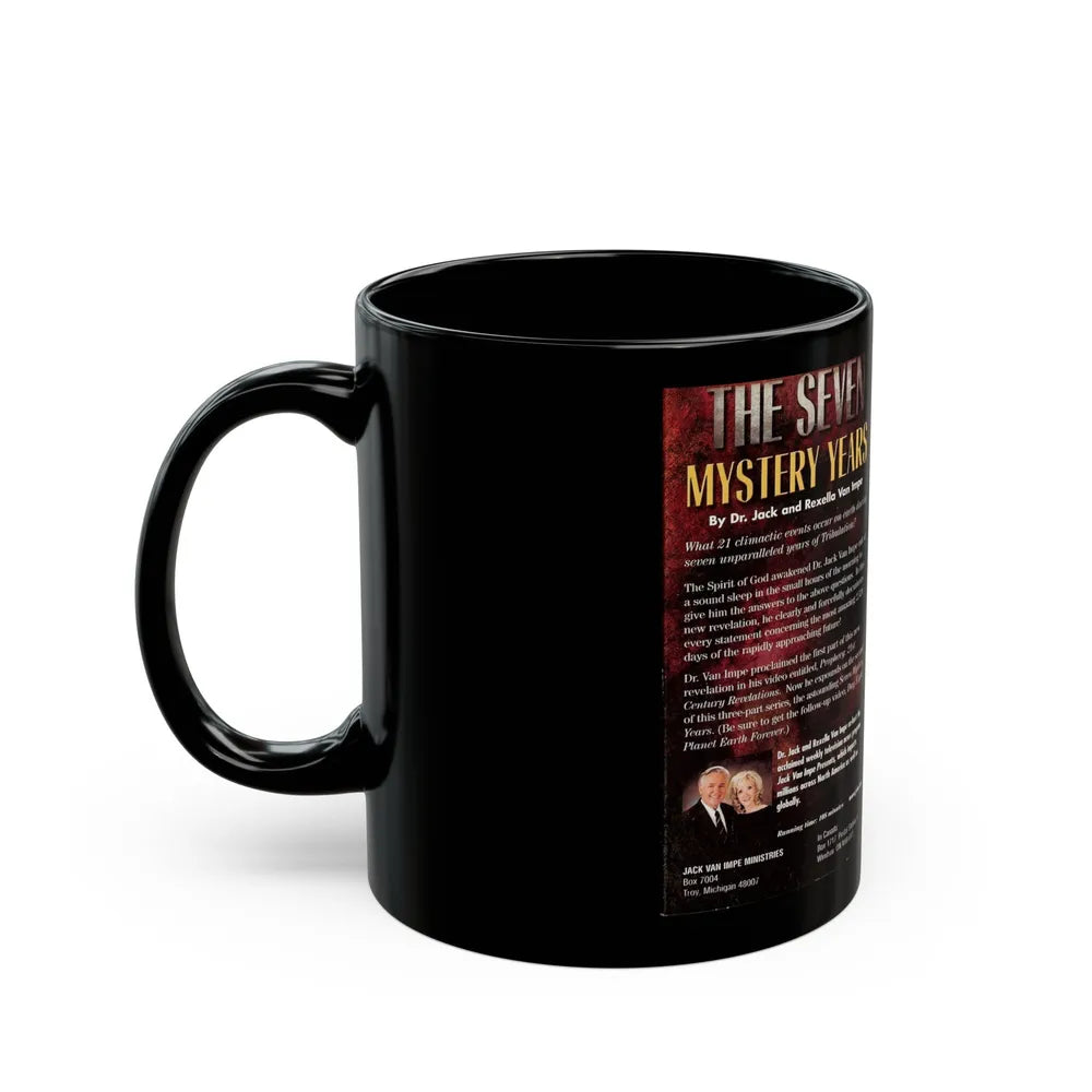 THE SEVEN MYSTERY YEARS (VHS COVER) - Black Coffee Mug-Go Mug Yourself