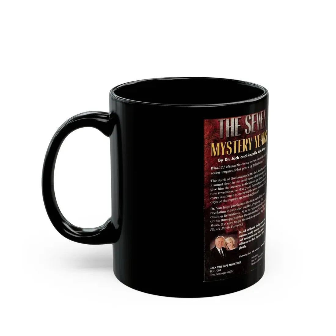 THE SEVEN MYSTERY YEARS (VHS COVER) - Black Coffee Mug - Go Mug Yourself