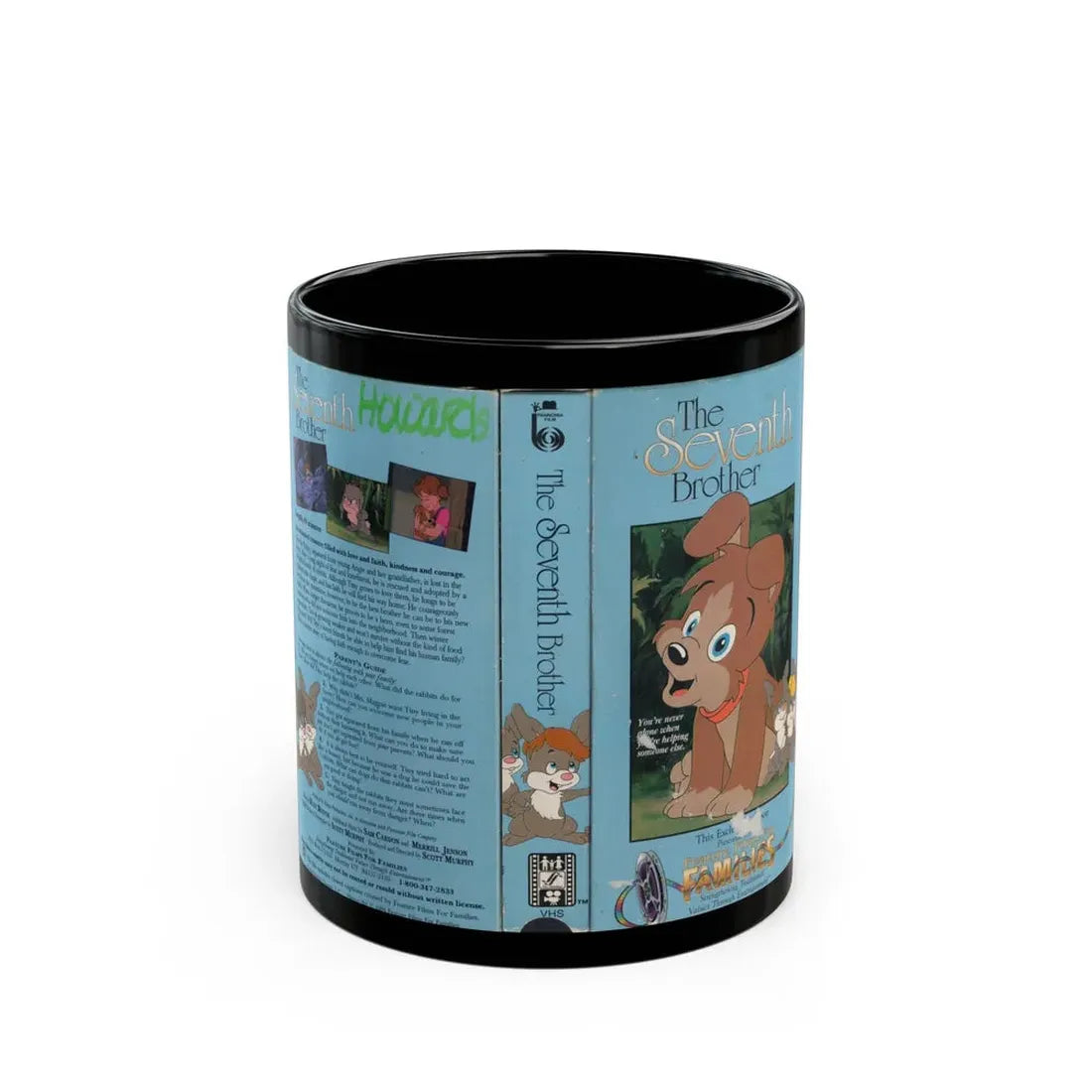 THE SEVENTH BROTHER (VHS COVER) - Black Coffee Mug 11oz - Go Mug Yourself