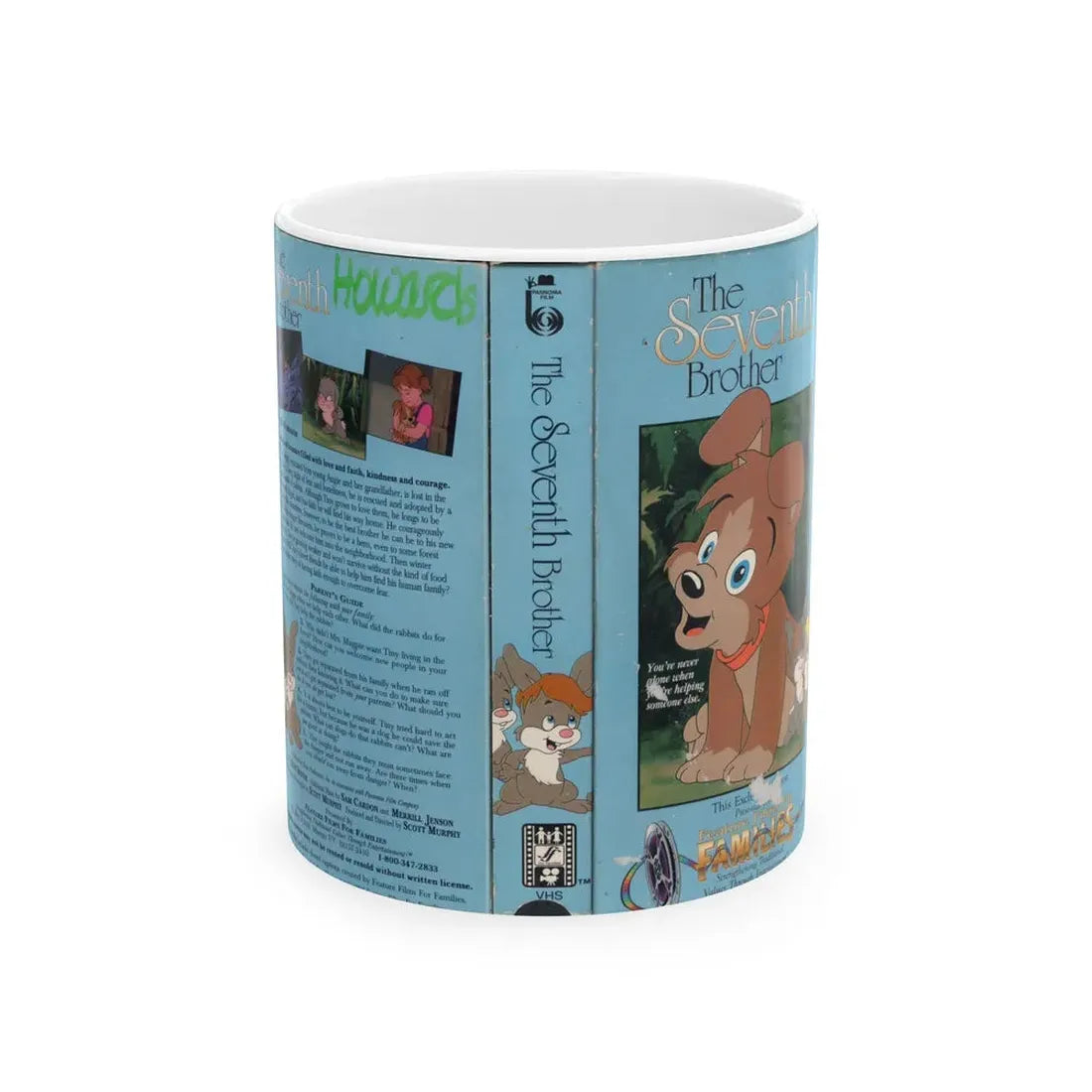 THE SEVENTH BROTHER (VHS COVER) - White Coffee Mug 11oz - Go Mug Yourself