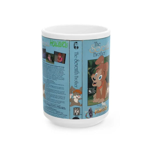 THE SEVENTH BROTHER (VHS COVER) - White Coffee Mug 15oz - Go Mug Yourself