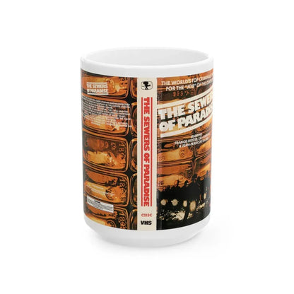 THE SEWERS OF PARADISE (VHS COVER) - White Coffee Mug 15oz - Go Mug Yourself
