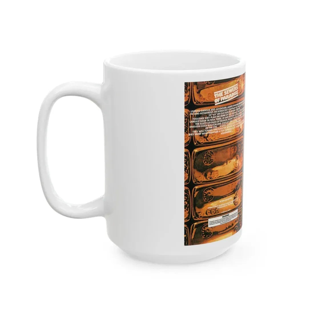 THE SEWERS OF PARADISE (VHS COVER) - White Coffee Mug - Go Mug Yourself
