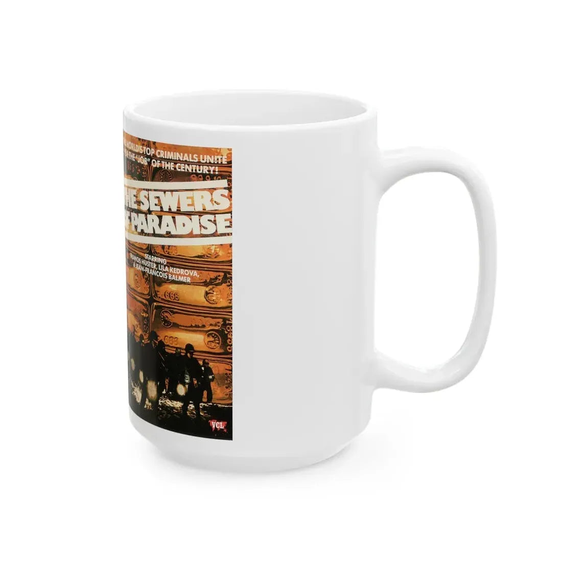 THE SEWERS OF PARADISE (VHS COVER) - White Coffee Mug - Go Mug Yourself
