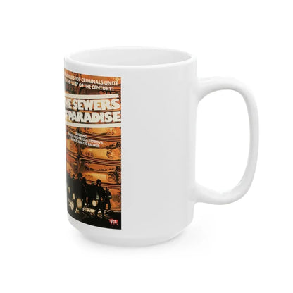 THE SEWERS OF PARADISE (VHS COVER) - White Coffee Mug - Go Mug Yourself