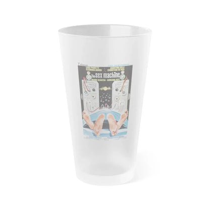 THE SEX MACHINE 1975 Movie Poster - Frosted Pint Glass 16oz Default Title - Go Mug Yourself