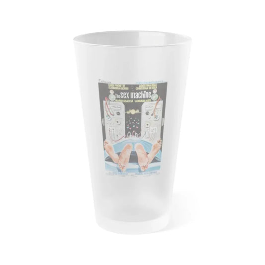 THE SEX MACHINE 1975 Movie Poster - Frosted Pint Glass 16oz Default Title - Go Mug Yourself