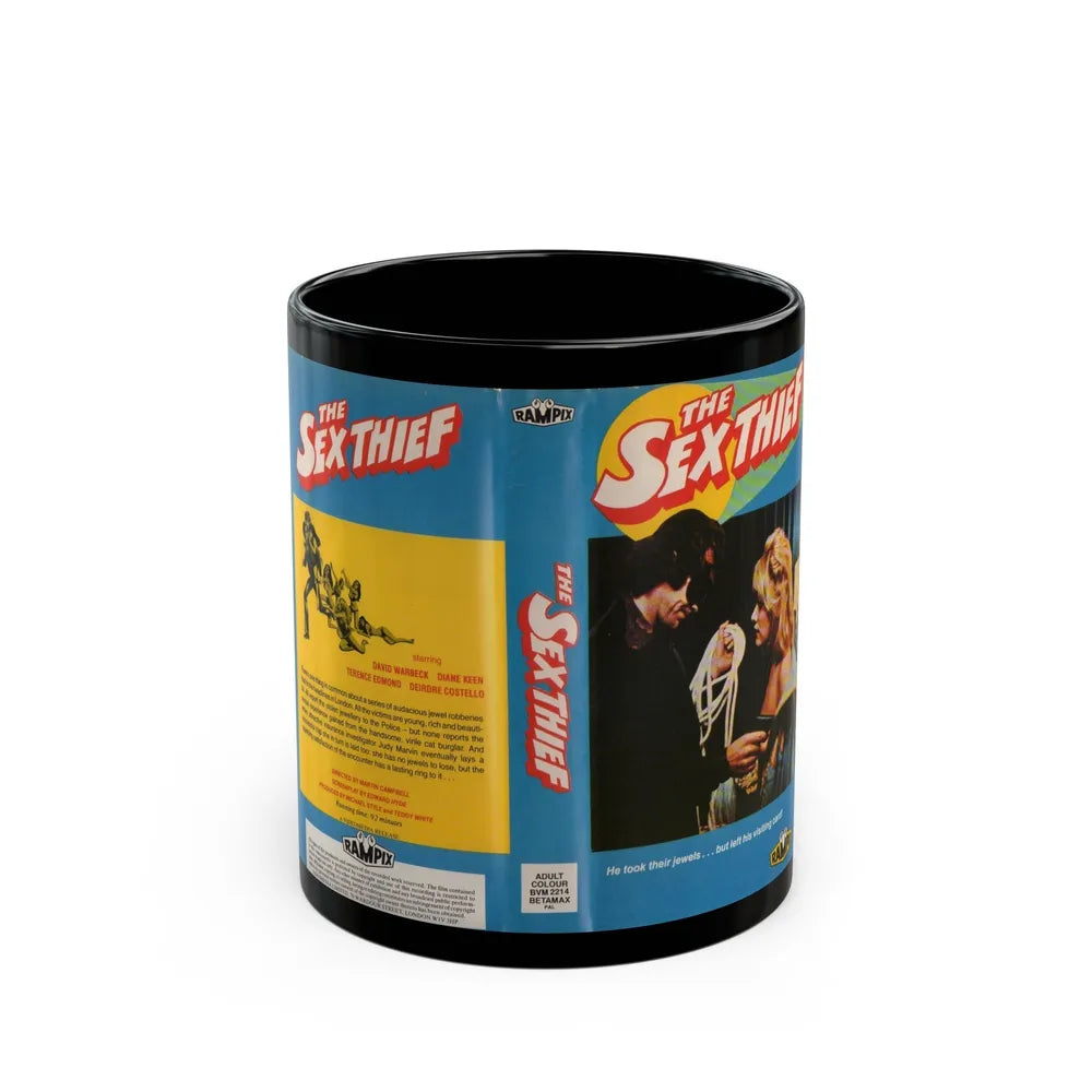 THE SEX THIEF (VHS COVER) - Black Coffee Mug-11oz-Go Mug Yourself