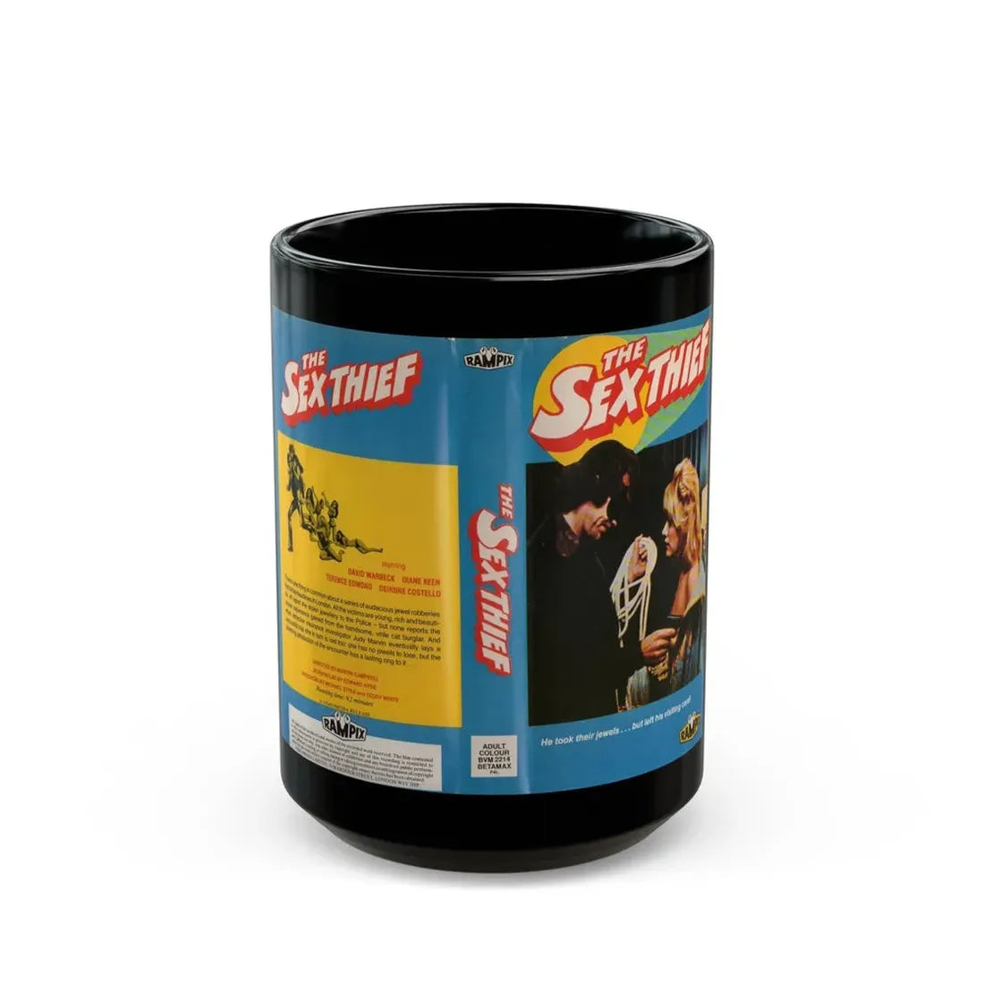 THE SEX THIEF (VHS COVER) - Black Coffee Mug 15oz - Go Mug Yourself