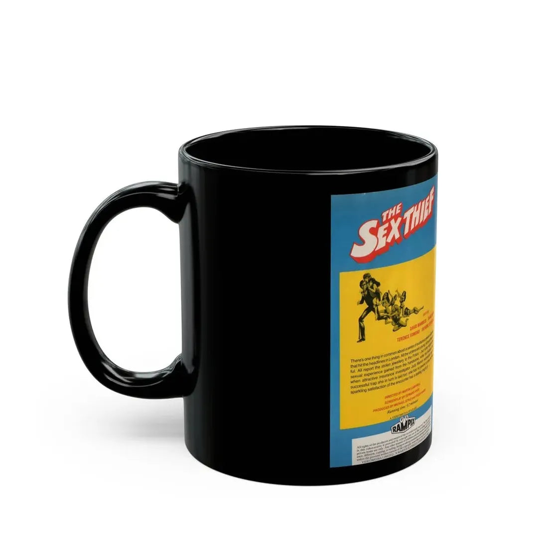 THE SEX THIEF (VHS COVER) - Black Coffee Mug - Go Mug Yourself
