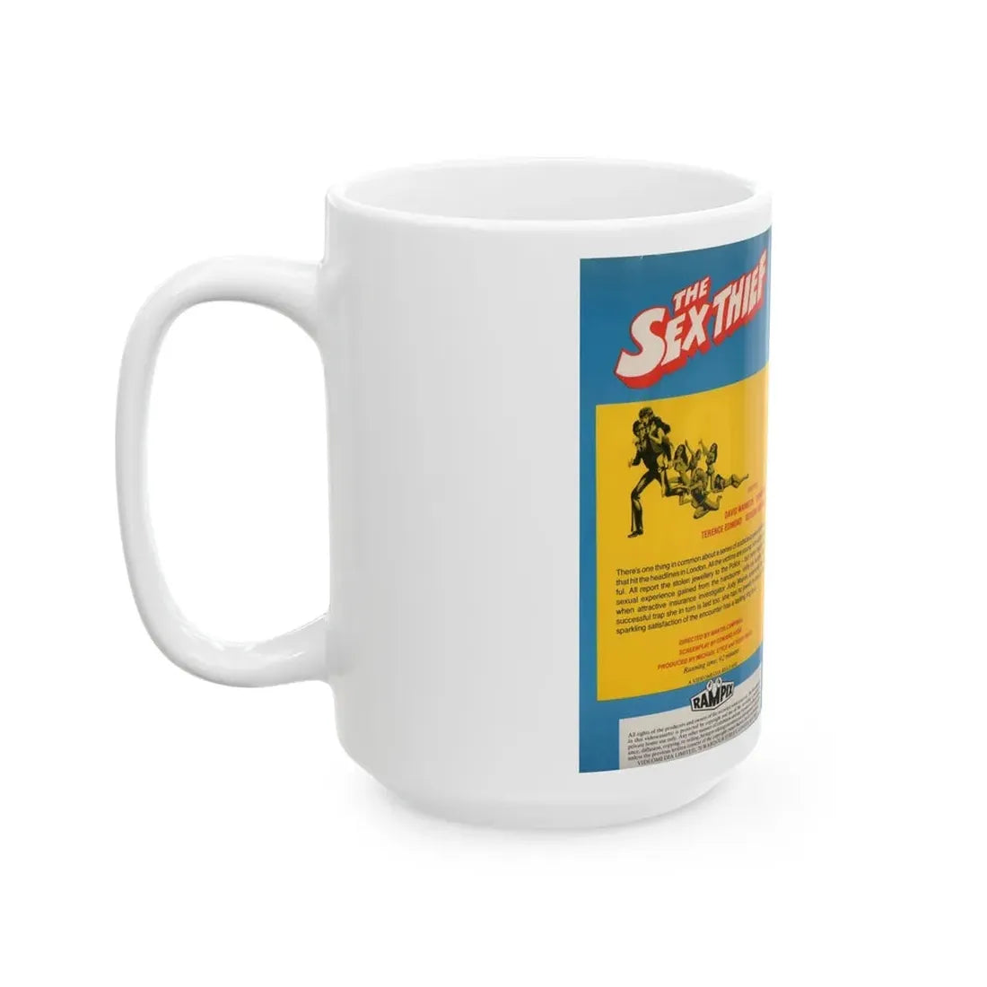 THE SEX THIEF (VHS COVER) - White Coffee Mug - Go Mug Yourself