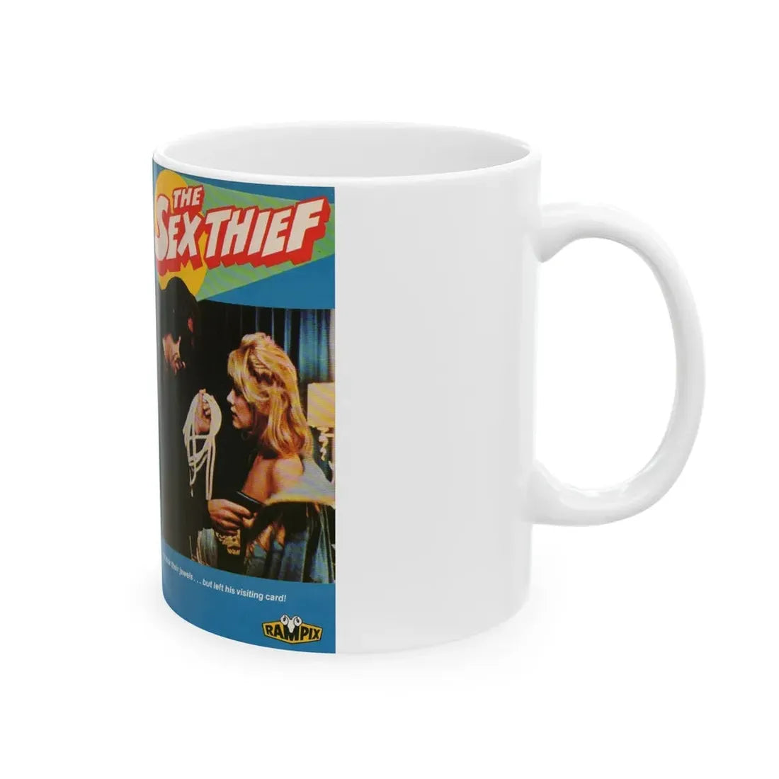 THE SEX THIEF (VHS COVER) - White Coffee Mug - Go Mug Yourself