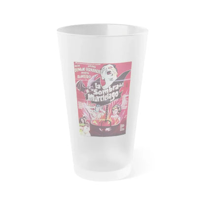 THE SHADOW OF THE BAT 1968 Movie Poster - Frosted Pint Glass 16oz Default Title - Go Mug Yourself