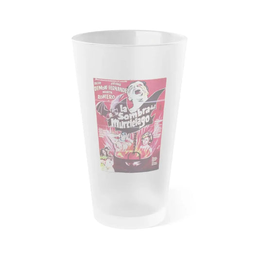 THE SHADOW OF THE BAT 1968 Movie Poster - Frosted Pint Glass 16oz Default Title - Go Mug Yourself