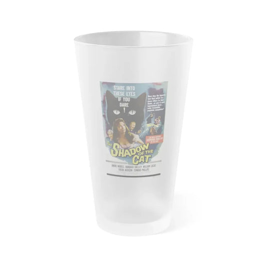 THE SHADOW OF THE CAT 1961 Movie Poster - Frosted Pint Glass 16oz Default Title - Go Mug Yourself