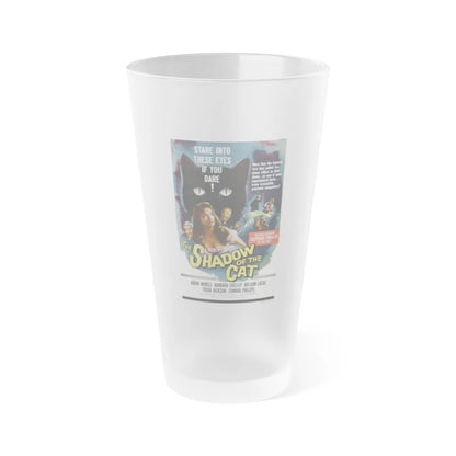 THE SHADOW OF THE CAT 1961 Movie Poster - Frosted Pint Glass 16oz-Go Mug Yourself