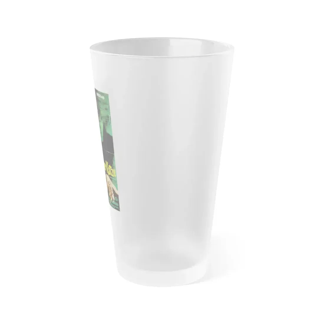 THE SHADOW OF THE CAT (GERMAN) 1961 Movie Poster - Frosted Pint Glass 16oz - Go Mug Yourself