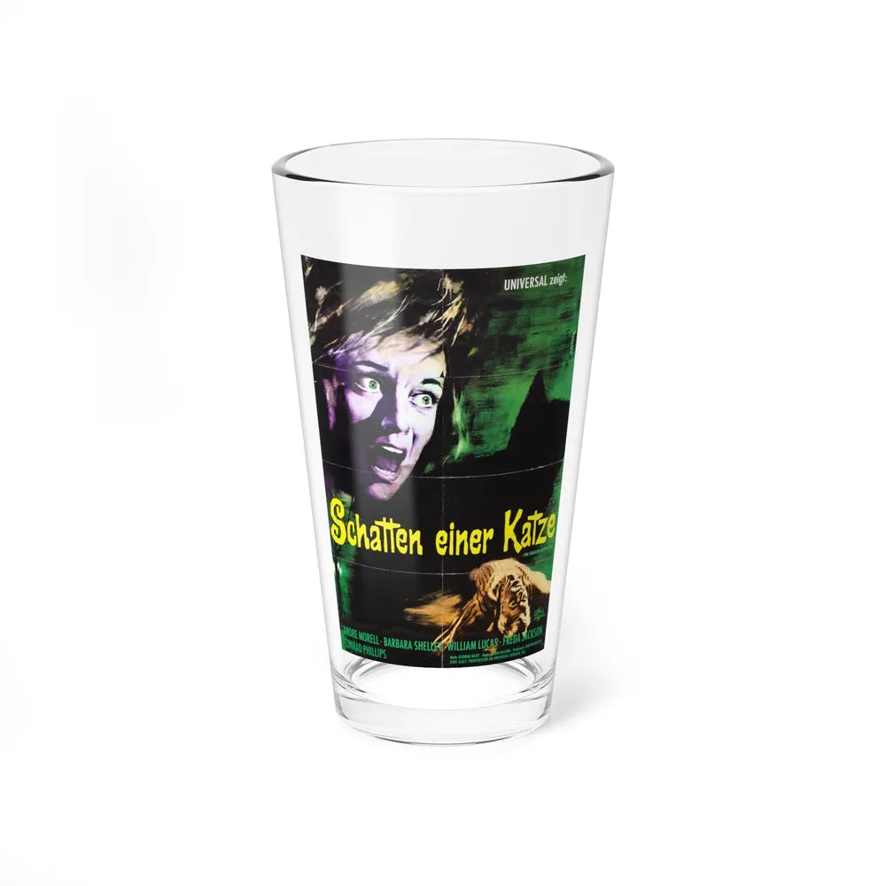 THE SHADOW OF THE CAT (GERMAN) 1961 Movie Poster - Pint Glass 16oz-16oz-Go Mug Yourself