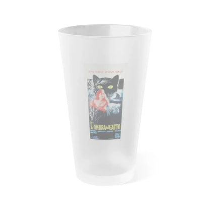 THE SHADOW OF THE CAT (ITALIAN) 1961 Movie Poster - Frosted Pint Glass 16oz Default Title - Go Mug Yourself