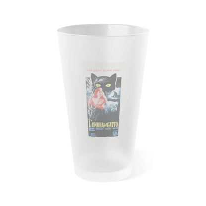 THE SHADOW OF THE CAT (ITALIAN) 1961 Movie Poster - Frosted Pint Glass 16oz-Go Mug Yourself